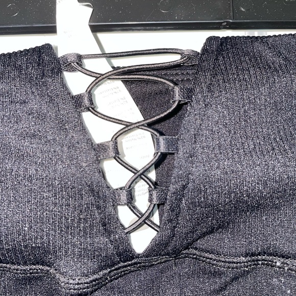 Fabletics Ribbed Lace up Leggings - Picture 5 of 5